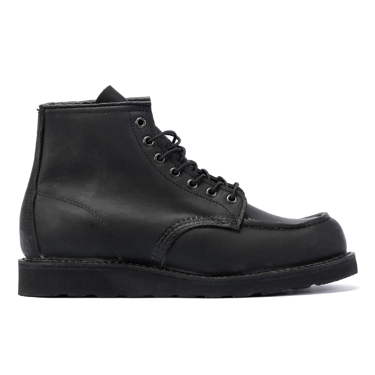 Red Wing Shoes - 8074 MENS 6 INCH CLASSIC MOC BLACK LEATHER