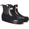 Hunter model Womens Original Chelsea Gloss Boot Female in Navy
