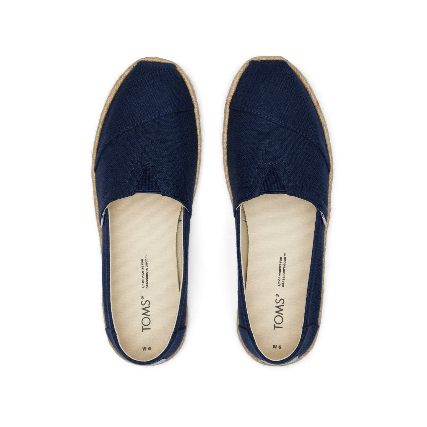 TOMS Women's Alpargata Rope Shoe in Navy