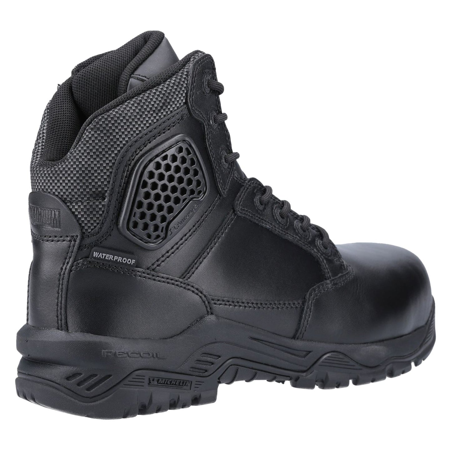 Magnum Unisex Strike Force 6.0 Side-Zip CT CP WP Uniform Safety Boot in Black
