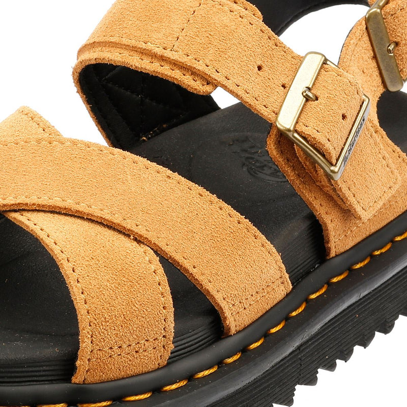 Dr. Martens Voss II EH Suede Women's Rich Tan Sandals