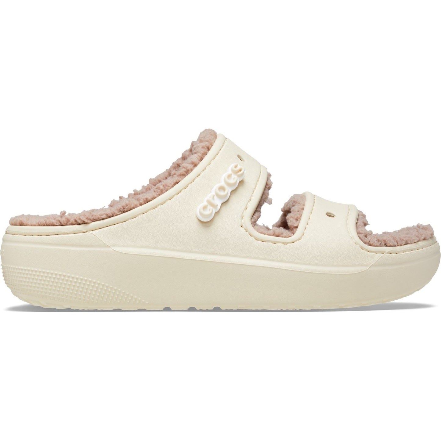 Crocs Women's Classic Cozzzy Sandal in Bone