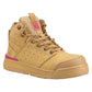 Hard Yakka Women's 3056 PR Side Zip Safety Boot in Wheat