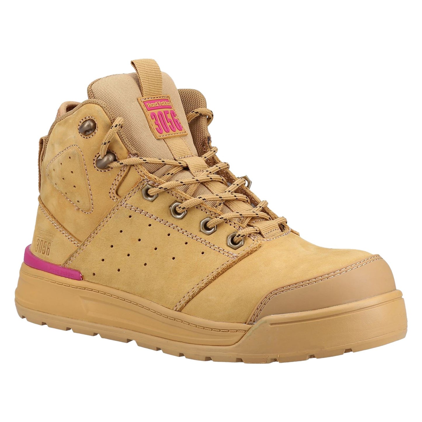 Hard Yakka Women's 3056 PR Side Zip Safety Boot in Wheat