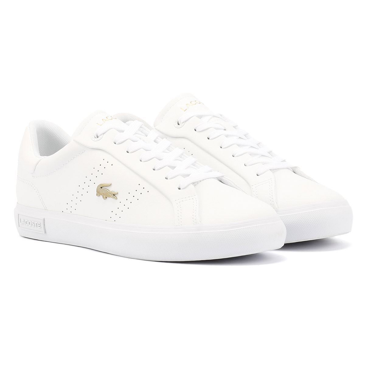 Lacoste Powercourt 2.0 Leather Women's White Trainers
