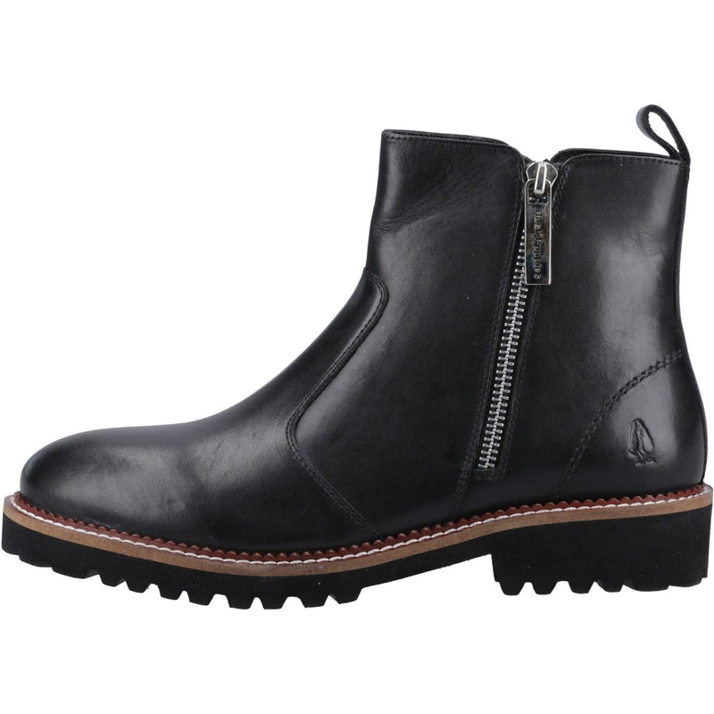 Hush Puppies model Grace Zip Boot Female in Black
