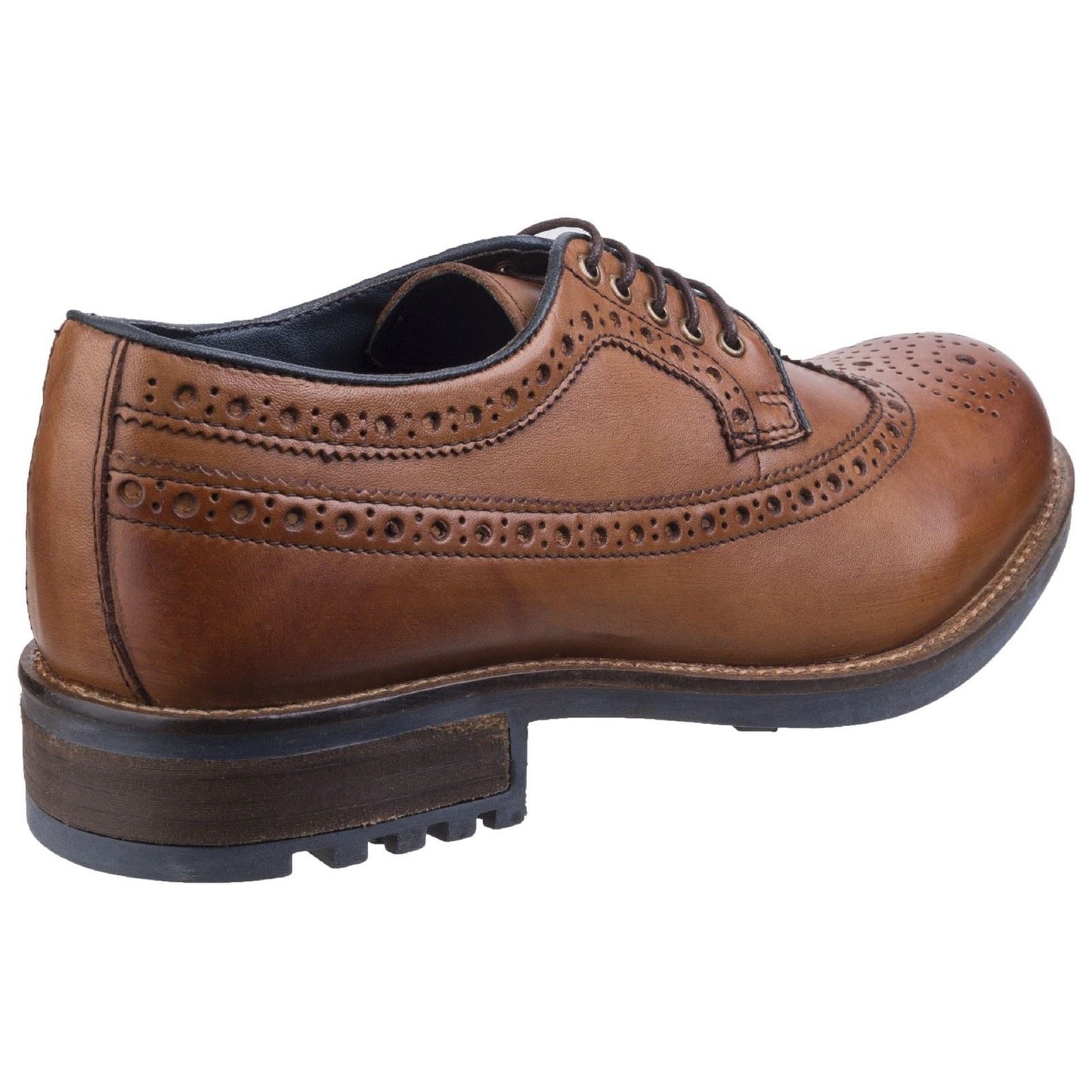 Cotswold Men's Poplar Brogue Dress Shoe in Tan