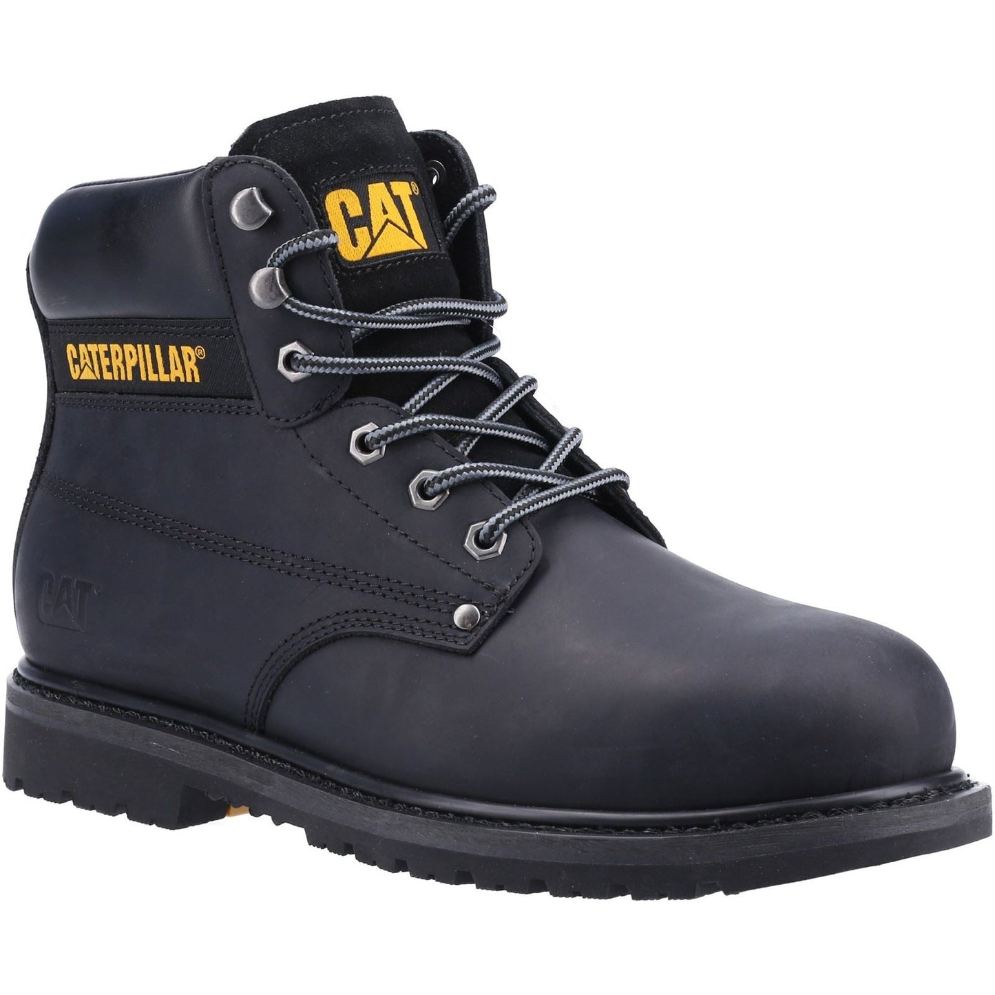 Caterpillar Men's Powerplant S3 GYW Safety Boot in Black