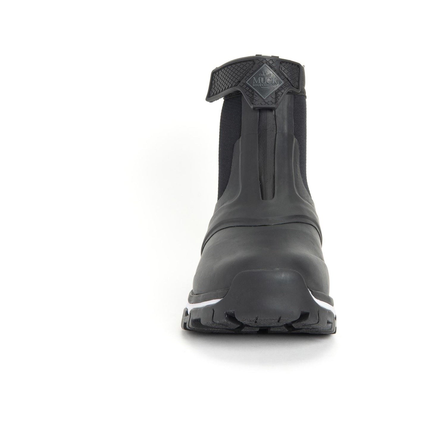 Muck Boots Women's Apex Mid Zip Wellington in Black/White