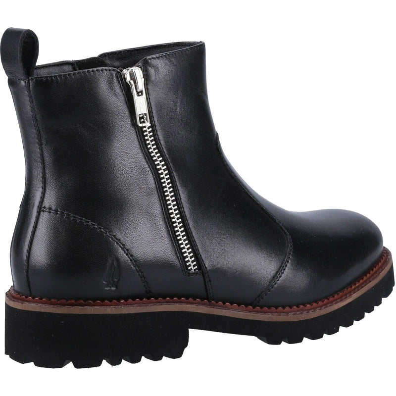 Hush Puppies model Grace Zip Boot Female in Black