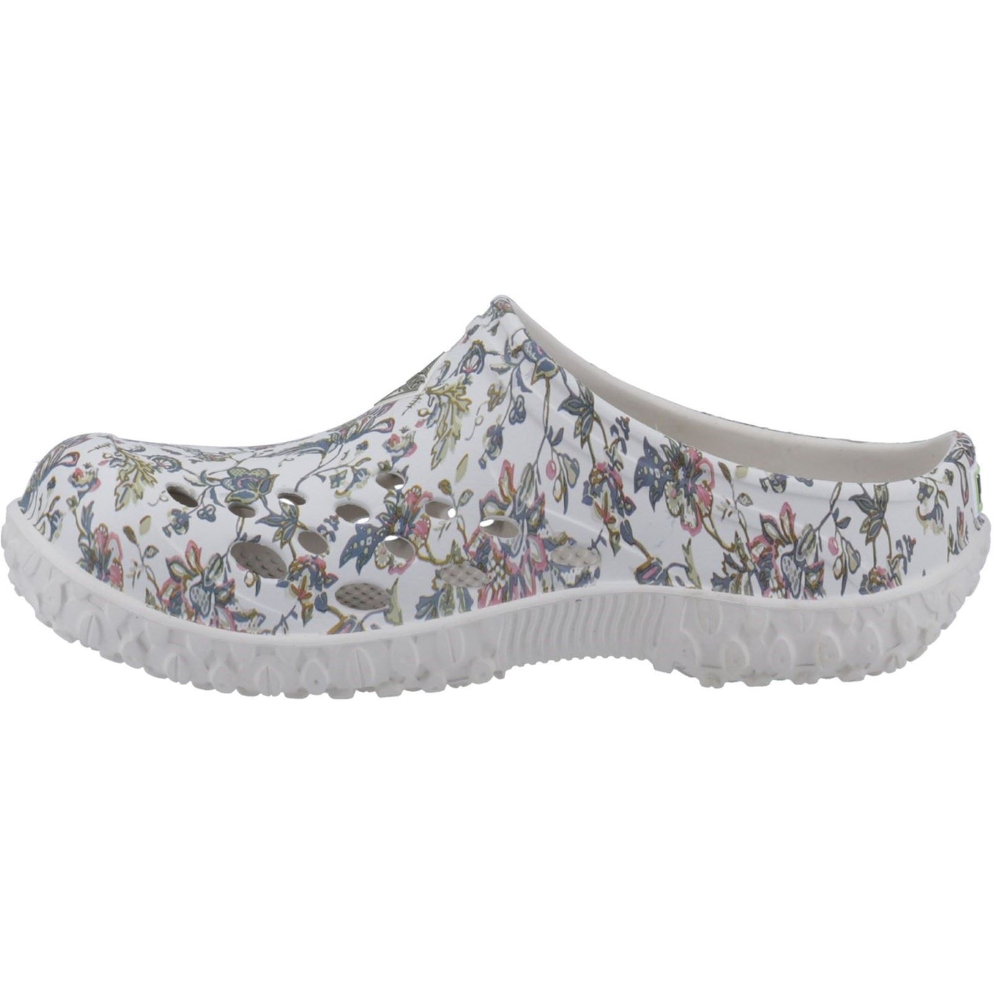 Muck Boots Women's Muckster Lite Clog in Light Grey/Floral Print