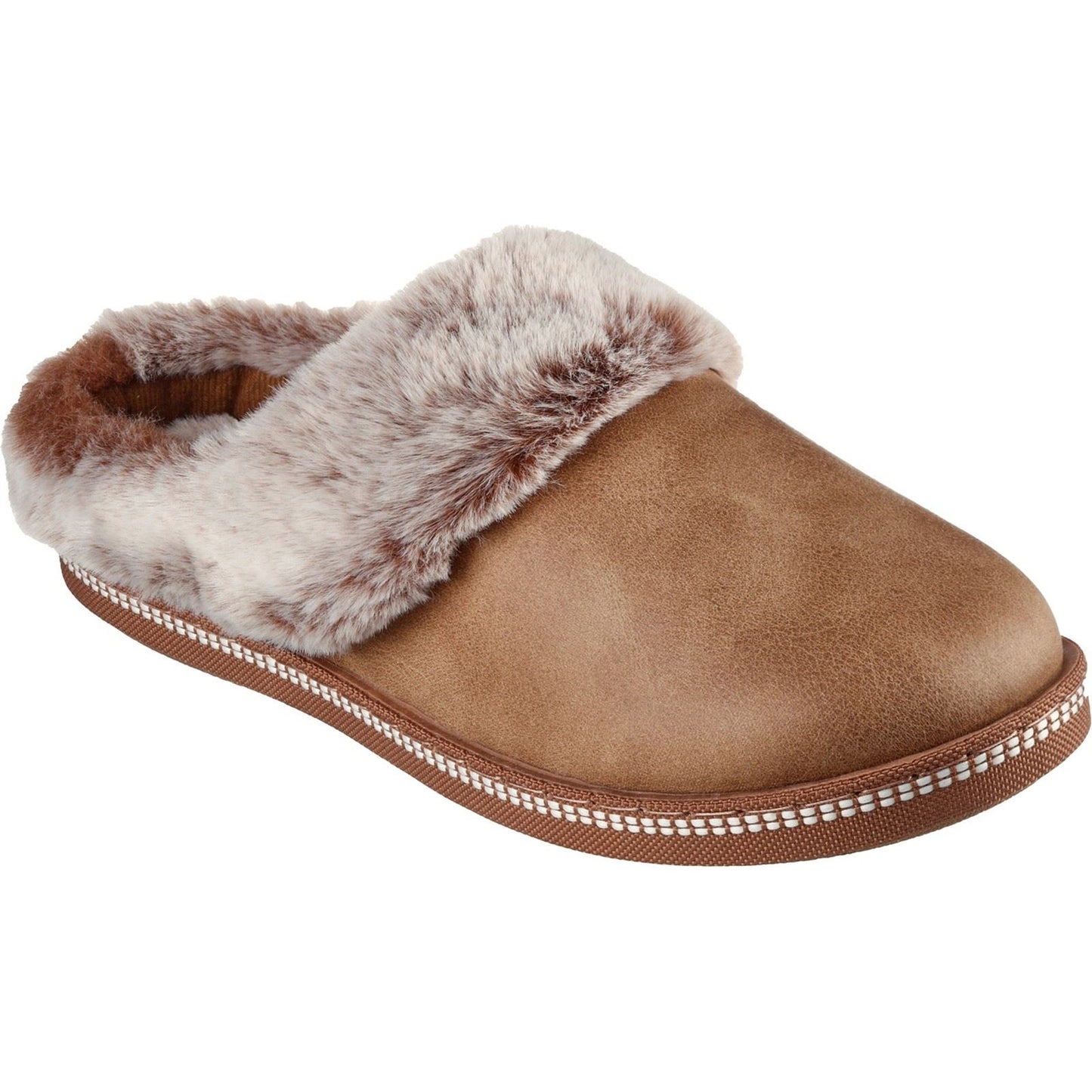 Skechers Women's Cozy Campfire Lovely Life Slippers in Chestnut
