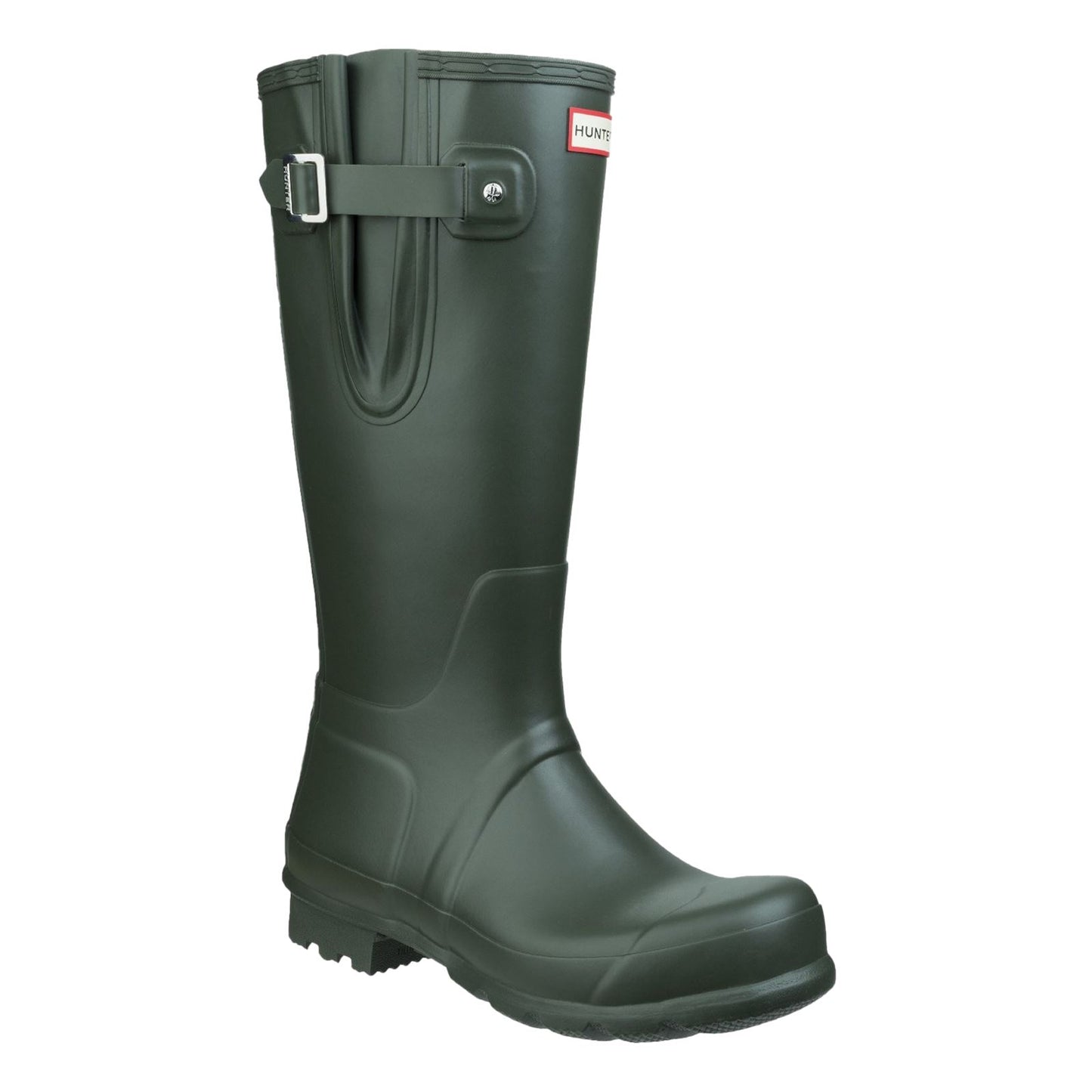 Hunter Men's Original Side Adjustable Wellington Boots in Dark Olive