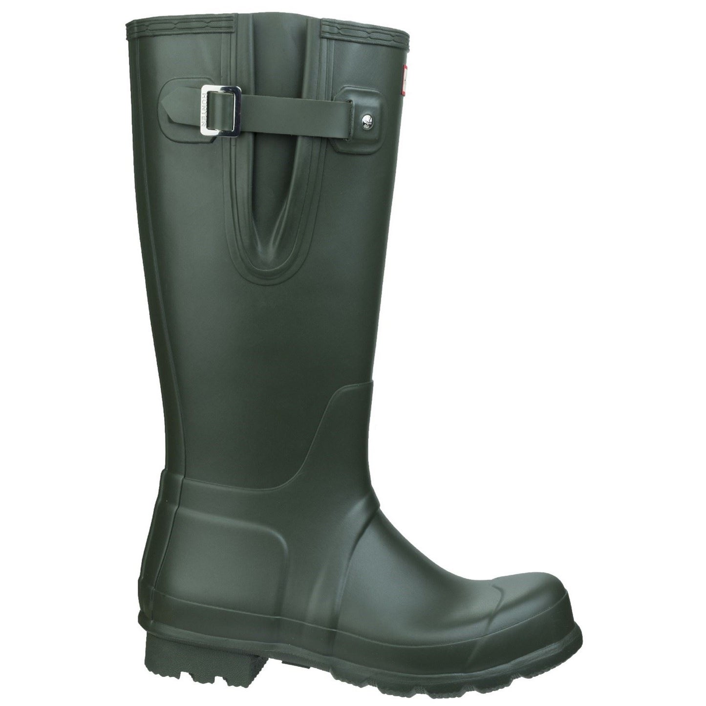 Hunter Men's Original Side Adjustable Wellington Boots in Dark Olive