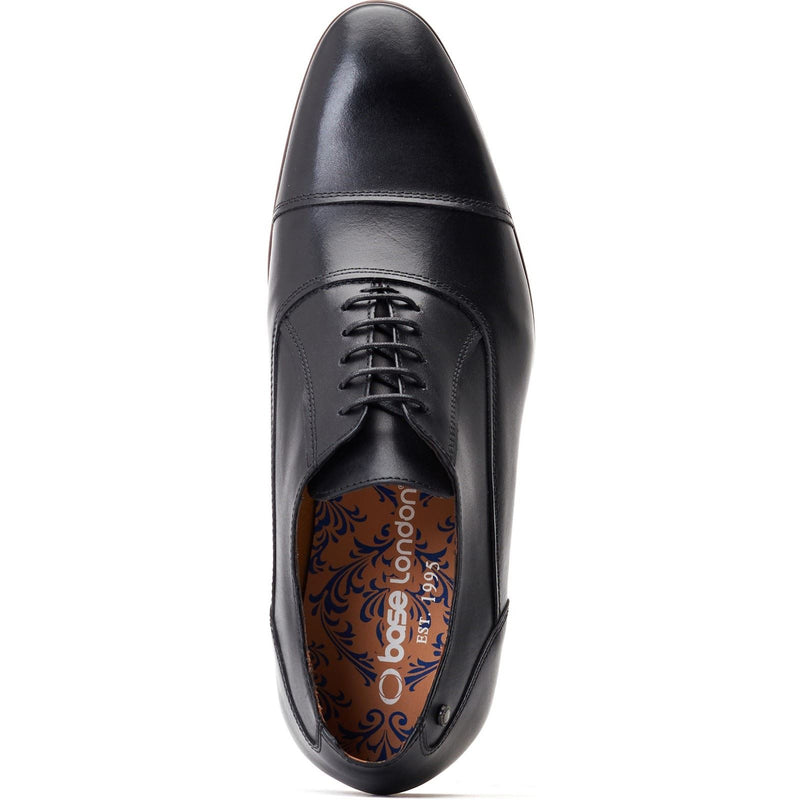 Base London Angelo Leather Men's Black Oxford Shoes