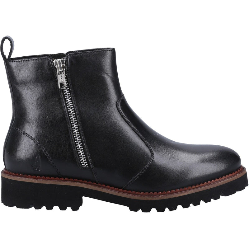Hush Puppies model Grace Zip Boot Female in Black