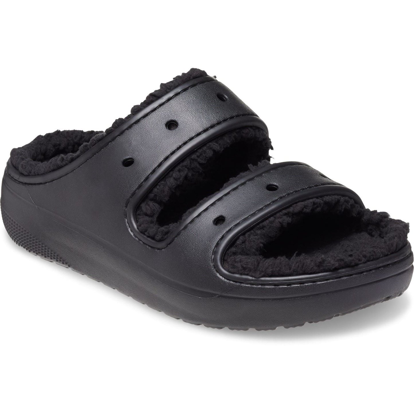 Crocs Women's Classic Cozzzy Sandal in Black