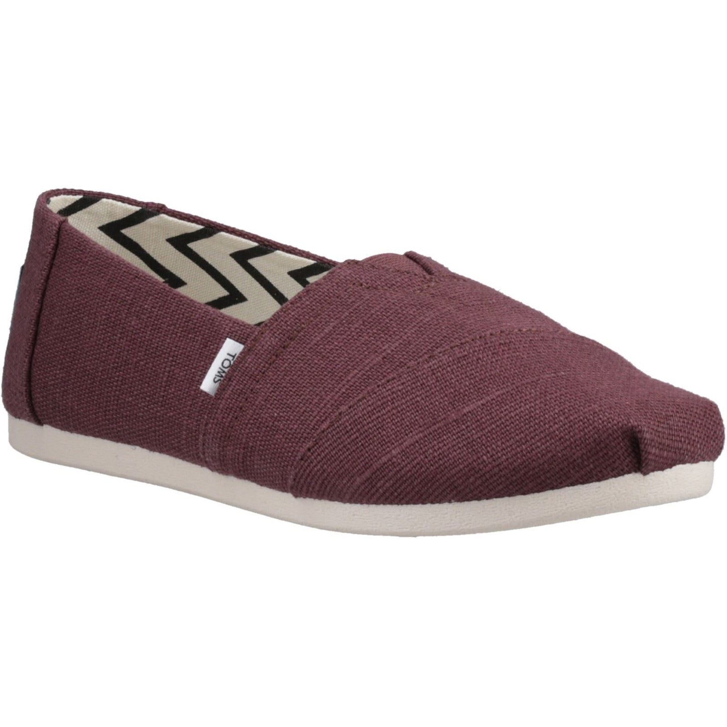 TOMS Women's Alpargata Shoe in Burgundy