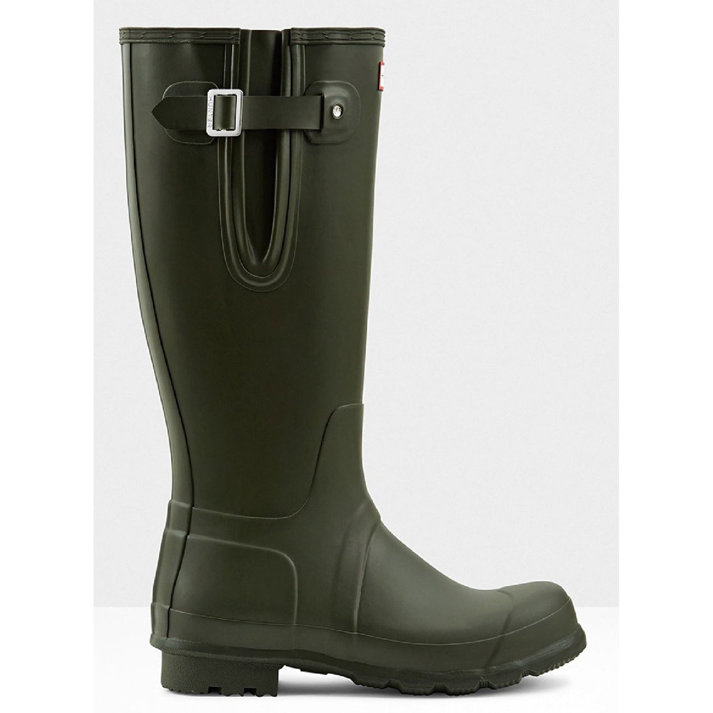 Hunter Men's Original Side Adjustable Wellington Boots in Dark Olive