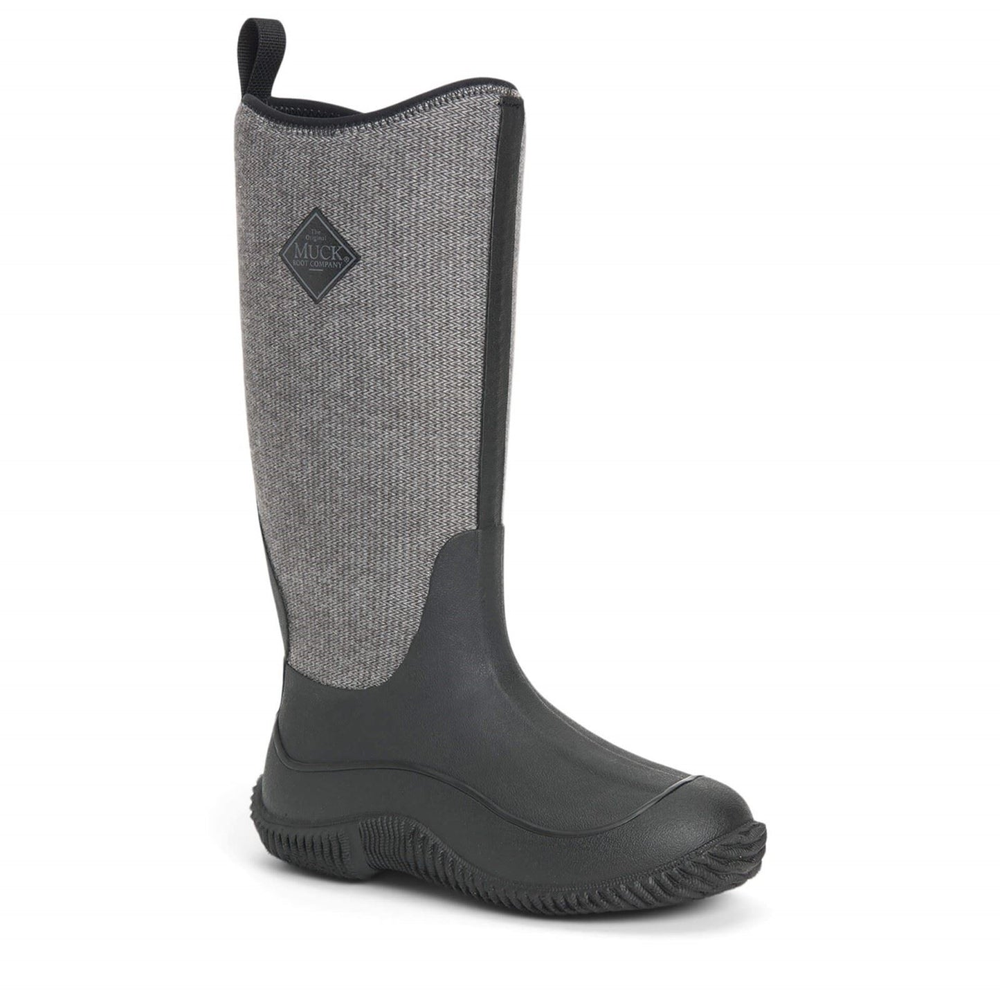 Muck Boots Women's Hale Wellingtons in Black W/ Fuzzy Herringbone