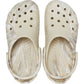 Crocs Unisex Classic Marbled Clog in Bone/Multi
