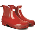 Hunter model Womens Original Chelsea Gloss Boot Female in Military Red