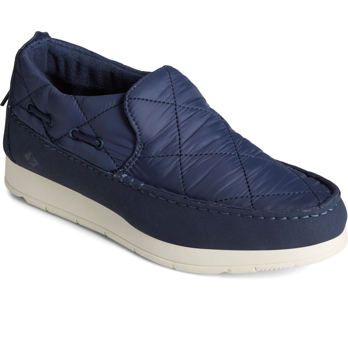 Sperry Women's Moc-Sider Nylon Slip On in Navy