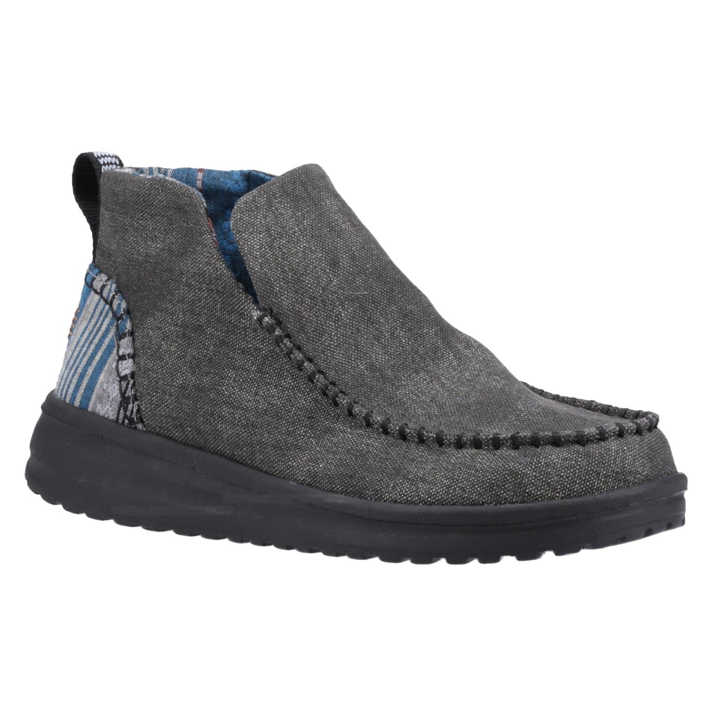 HEYDUDE Women's Denny Heavy Canvas Boot in Black