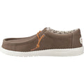 HEYDUDE Men's Wally Waxed Canvas Shoes in Walnut