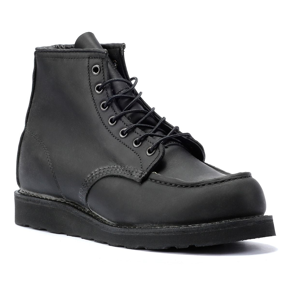Red Wing Shoes - 8074 MENS 6 INCH CLASSIC MOC BLACK LEATHER