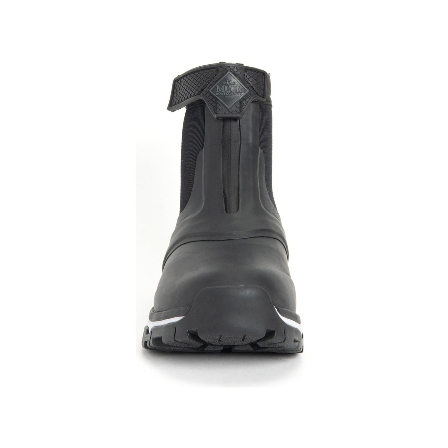 Muck Boots Women's Apex Mid Zip Wellington in Black/White