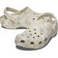 Crocs Unisex Classic Marbled Clog in Bone/Multi