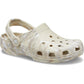 Crocs Unisex Classic Marbled Clog in Bone/Multi